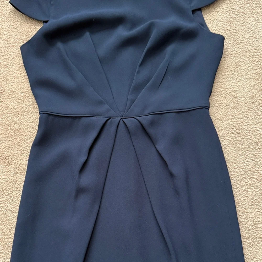 J. Crew Elegant Navy Cap Sleeve Dress Size 4